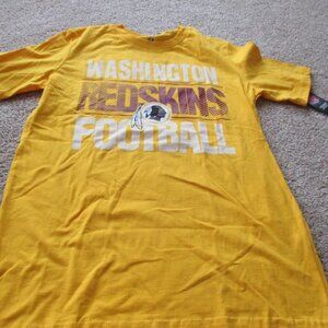 Washington Redskins Football Shirt, Kids Size Large, 12 14, Yellow